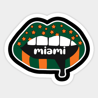 Miami Lips Sticker